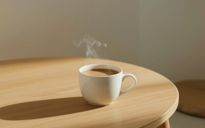 Le bonheur sent le café chaud